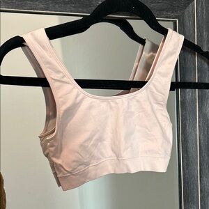 auden light pink sports bra